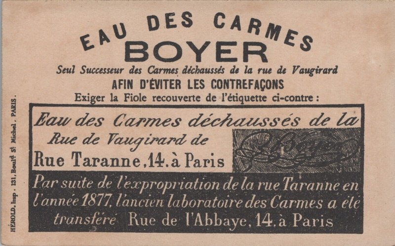 Victorian Trade Card Samaritaine Paris Tirer la Couverture à soi! L1