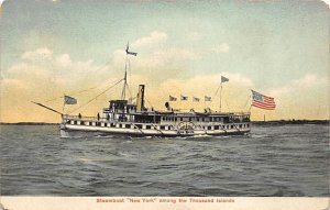 New York River Steamship Ferry Boat Ship 