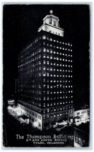 c1940 Thompson Building South Boston Exterior Tulsa Oklahoma OK Vintage Postcard