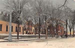 Maine State Prison Thomaston, Maine, USA 1906 writing on front