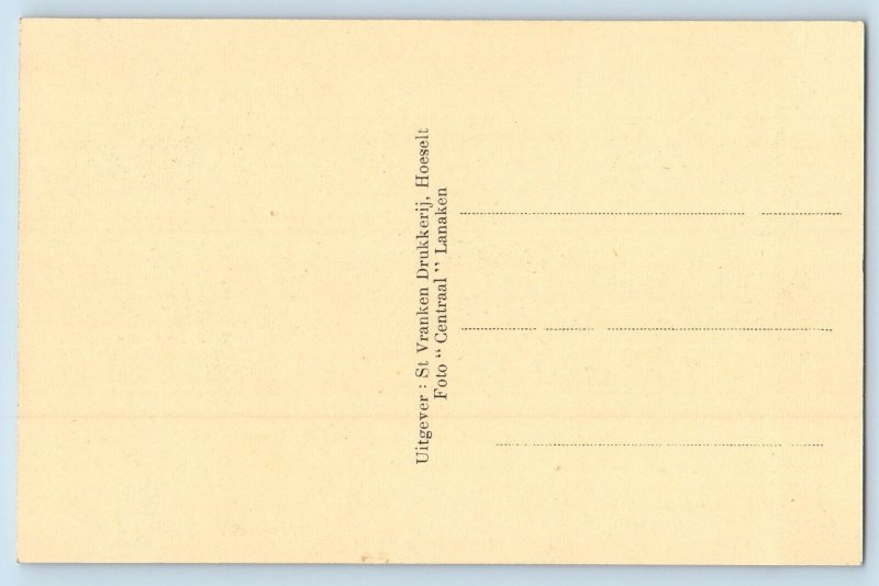 Hoeselt Limburg Belgium Postcard Hoeselt Church c1920's Unposted Antique