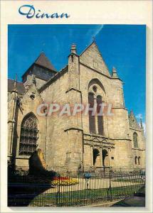 Postcard Modern Church Dinan Cotes d'Armor Saint Malo