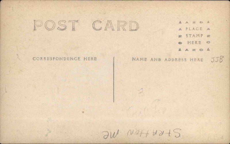 Stratton ME Natanic Hotel Main St. c1910 Real Photo Postcard