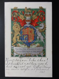 Coats of Arms UNITED KINGDON of GREAT BRITAIN & IRELAND c1904 C.W. Faulkner 53d