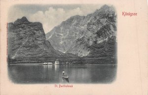 SWITZERLAND~KONIGSEE ST BARTHOLOMA~1900 RELIEFKARTE  RELIEF POSTCARD