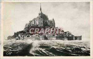 Postcard Old MONT ST MICHELA high tide