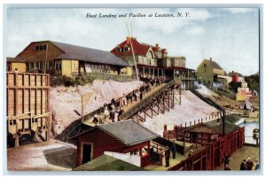 c1910 Boat Landing and Pavilion at Lewiston New York NY Posted Postcard