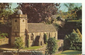Gloucestershire Postcard - Church, Model Village - Bourton-on-the Water - 18084A