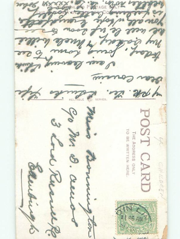 Divided-Back CHILDREN SCENE Great Postcard AA5176