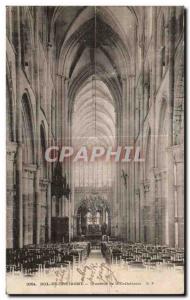 Old Postcard Dol De Bretagne Interior of the Cathedral