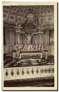 Postcard Saujon Old Church Maitre Renaissance altar