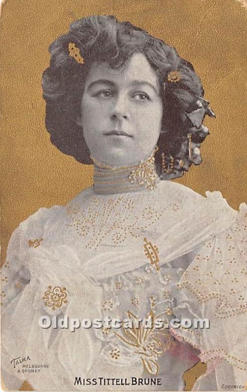 Miss Tittell Brune Theater Actor / Actress Postal Used Unknown 