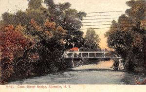 Canal Street Bridge, Ellenville, NY USA D & H Canal 1908 