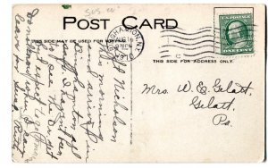 Postcard Mrs Grow's Church Glenwood PA 1910