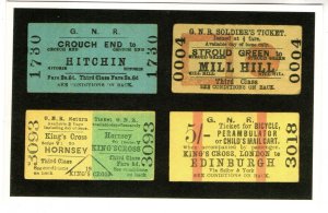 Railroad Train Tickets Postcard Great Northern Railway