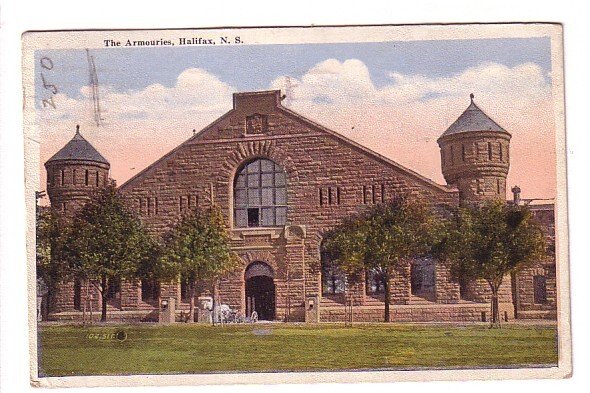 The Armouries, Halifax, Nova Scotia, Used 1924 Slogan  Prevent Forest Fires