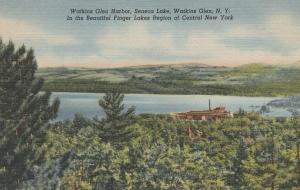 Harbor on Seneca Lake - Watkins Glen NY, New York - Linen