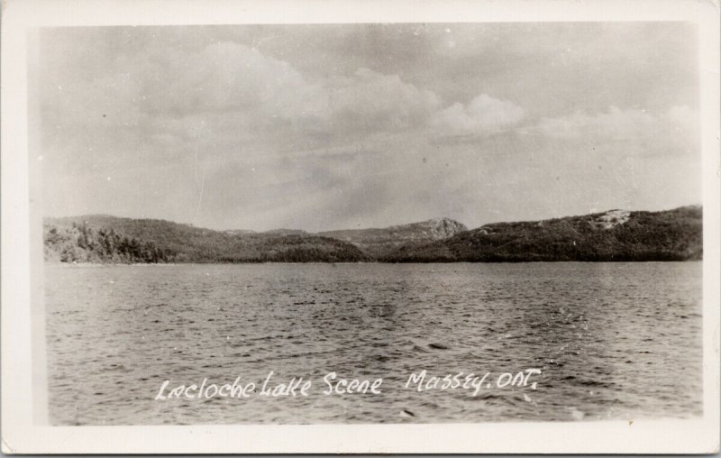 La Cloche Lake Massey Ontario ON Real Photo Postcard E68