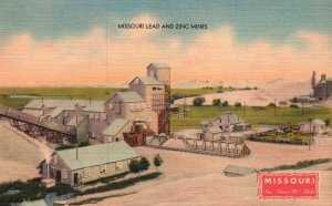 Vintage Postcard Lead and Zinc Mines Rishest Field Northwestern Missouri MO