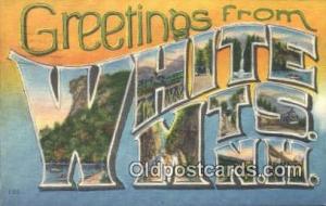 White Mountains, New Hampshire, USA Large Letter Town 1952 postal used 1952, ...