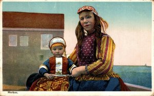 Netherlands Marken Traditional Dress Vintage Postcard 08.49