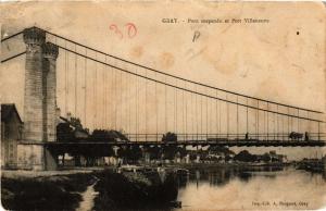 CPA GRAY - Pont Suspendu et Port VILLENEUVE (636437)