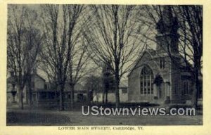 Lower Main Street - Cambridge, Vermont VT  