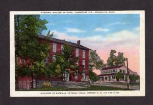 MI Walker Taverns Restaurant BROOKLYN MICHIGAN Postcard