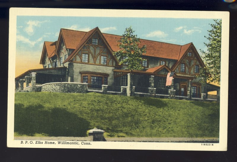 Willimantic, Connecticut/CT Postcard, B.P.O. Elks Home