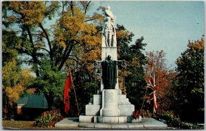 Postcard Guelph Ontario c1960s The Trafalgar Monument Memorial Wellington County