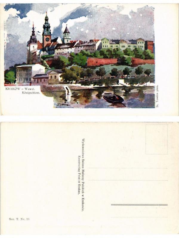 CPA AK KRAKOW Wawel Konigsschloss POLAND (288590)