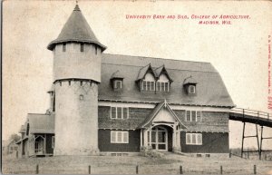 University Barn and Silo, College of Agriculture Madison WI Vintage Postcard O53