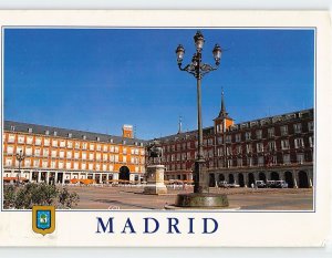 Postcard Mayor square, Madrid, Spain