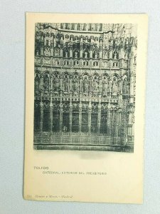 Vintage Postcard Toledo Catedral Exterior Del Presbiterio Madrid Spain