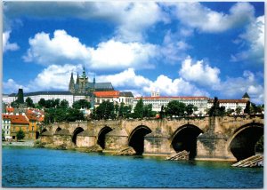 CONTINENTAL SIZE POSTCARD SIGHTS SCENES & CULTURE OF PRAGUE CZECK REPUBLIC j1212