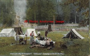 Palousers Camping on the St Joe River in Idaho, Campers, M Rieder No 4137