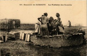 CPA AK Djibouti- La Fontaine des Somalis SOMALIA (831376)