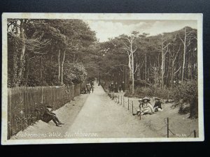 Dorset BOURNEMOUTH Southbourne FISHERMANS WALK c1910 Postcard