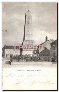 Postcard Ancient Monument Bazeilles 1870 Militaria