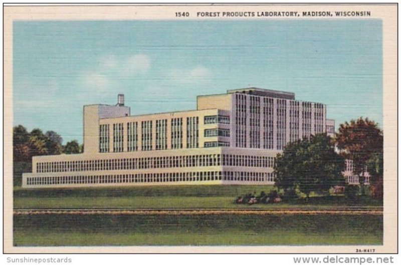 Wisconsin Madison U S Forest Products Laboratory Curteich