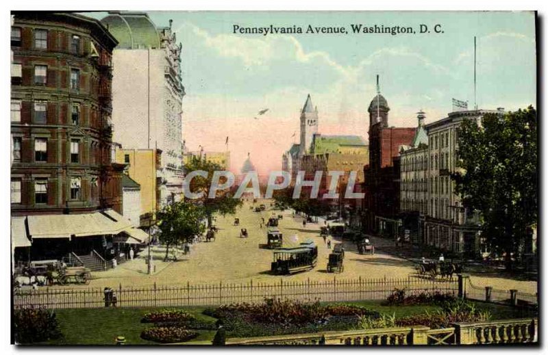 Postcard Old Pennsylvania Avenue Washington D C.