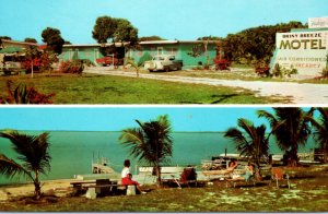 Key Largo FL Florida Briny Breeze Motel Postcard