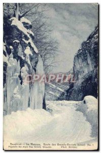 Old Postcard Dauphine Vercors Route Des Great Narrow