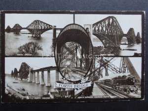 Scotland: Forth Bridge 5 Image Multiview - c1924 Old Postcard