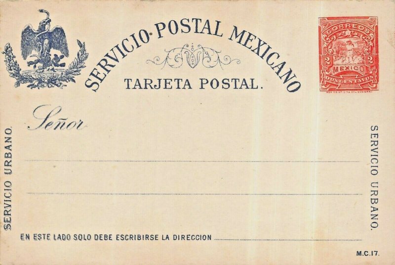 MEXICO~SERVICIO POSTAL MEXICANO-2 CORREOS POSTAGE POSTCARD 