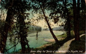 Indiana Lafayette Scene Along The Banks Of The Wabash 1911