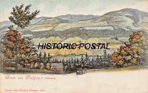 THALGAU bei SALZBURG AUSTRIA~PANORAMA~1906 EMIL WEYLAND ARTIST POSTCARD