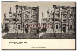 Old Postcard Certosa Pavia Facade of & # 39Eglise Chartreuse