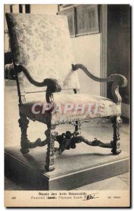 Old Postcard Musee des Arts Decoratifs Armchair