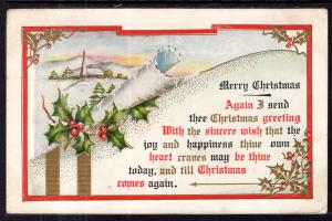 Christmas Holly Scene BIN